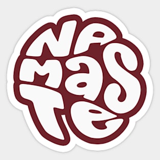 Namaste round circle Sticker